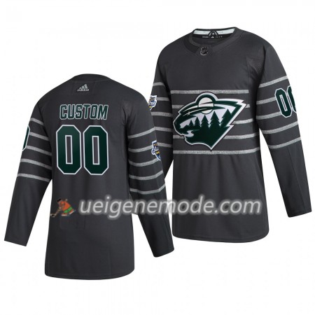 Herren Minnesota Wild Trikot Custom Grau Adidas 2020 NHL All-Star Authentic